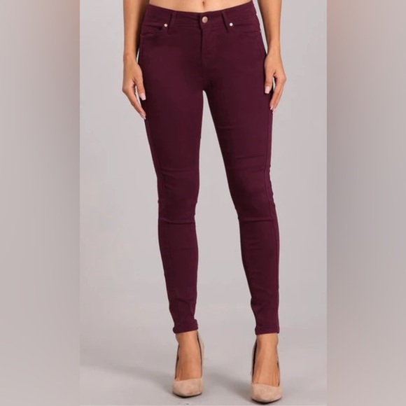 🍁5 for $15🍁 Celebrity Pink Plum Purple Mid Rise Skinny Jeans - Picture 1 of 7